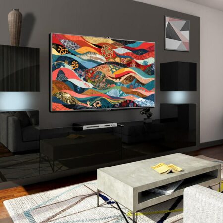 Océans, œuvre originale pour téléviseur, Samsung TV Frame, veille Chromcast, HD optimisée téléviseurs tableaux