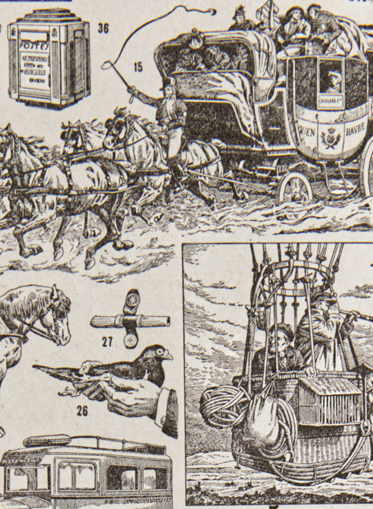Planche illustrée originale La Poste