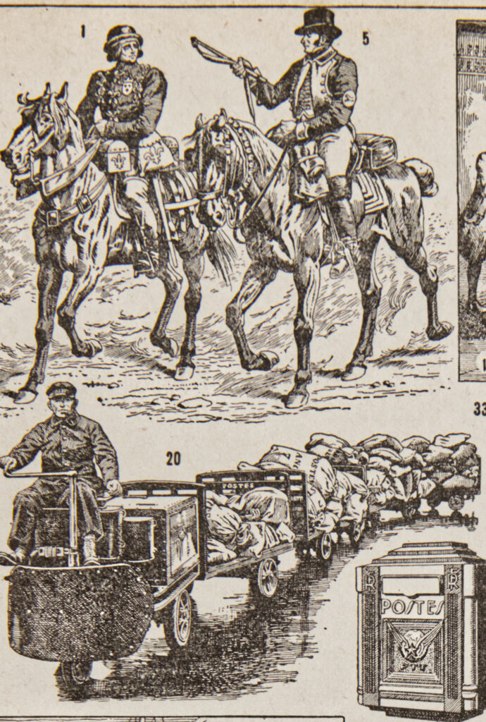 Planche illustrée originale La Poste