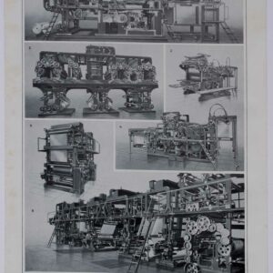 Planches originales: Machines d'Imprimerie, patrimoine industriel et technique