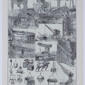 Illustrations industrielles d’époque – Levage et manutention 1930