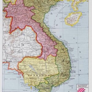Indochine française, deux cartes1931, géopolitique et économie coloniale