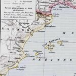 carte ancienne algérie, planche originale années 1930