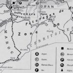 carte ancienne algérie, planche originale années 1930