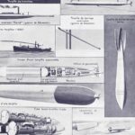 sous marins et torpilleurs, de 1776 au surcouf, planche encyclopédique originale 1930