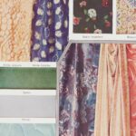 soieries, 22 tissus en couleurs et fabrication de la soie, planche 1930