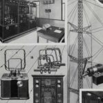 télégraphe, téléphone et t.s.f., de chappe à marconi, planche encyclopédique originale 1930