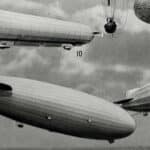 planche ancienne d’aéronautique, aviation et ballons, original 1948