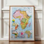 carte politique et thématique de l’afrique, 1948