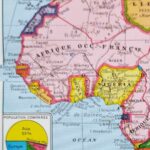 carte politique et thématique de l’afrique, 1948