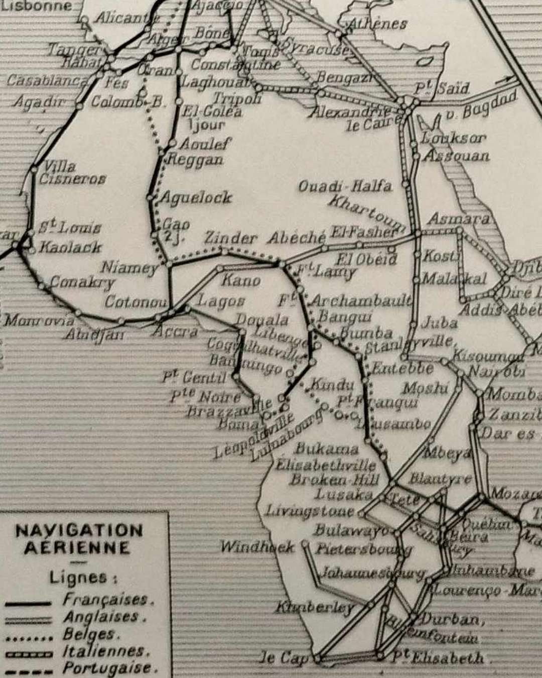 carte politique et thématique de l’afrique, 1948