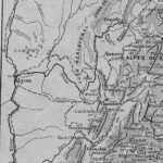 carte ancienne alpes, planche originale années 1930