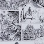 carte ancienne amérique, planche originale années 1930