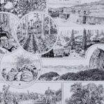 carte ancienne amérique, planche originale années 1930