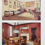 planche ancienne ameublement, intérieurs modernes années 1930