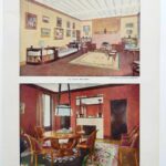 planche ancienne ameublement, intérieurs modernes années 1930