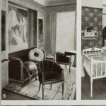 planche ancienne ameublement, intérieurs modernes années 1930