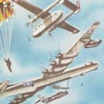planche ancienne aviation, original 1950