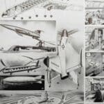 planche ancienne aviation, original 1950
