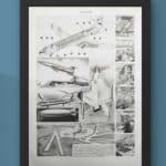 planche ancienne aviation, original 1950