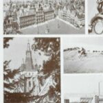 planche ancienne belgique, carte couleur et verso photo, original vers 1950