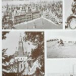 planche ancienne belgique, carte couleur et verso photo, original vers 1950