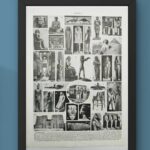 carte ancienne Égypte, planche originale années 1930