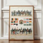 belgique, le cœur de l’europe, planche originale de 1897