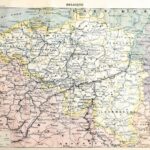 belgique, le cœur de l’europe, planche originale de 1897
