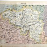 belgique, le cœur de l’europe, planche originale de 1897