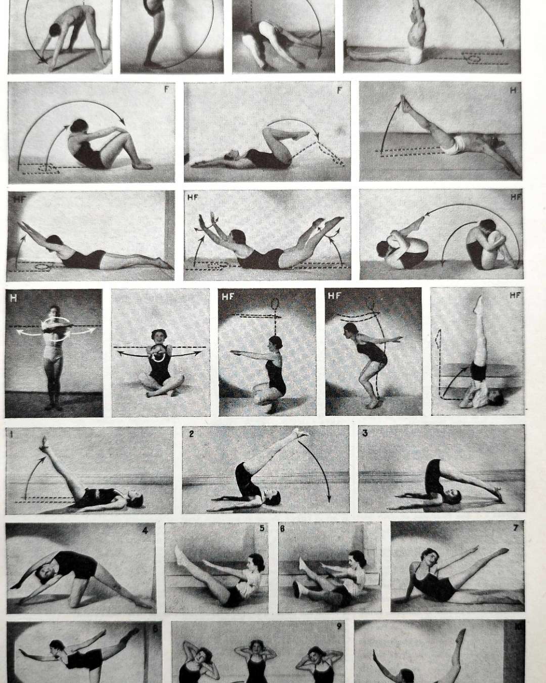 les pratiques sportives illustrées en 1948, 6 planches originales