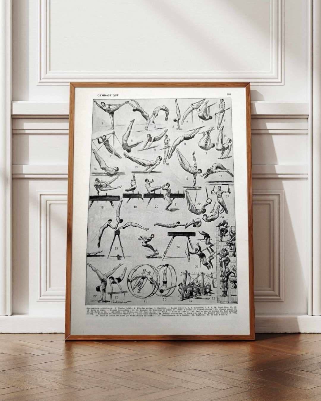 les pratiques sportives illustrées en 1948, 6 planches originales