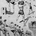les pratiques sportives illustrées en 1948, 6 planches originales