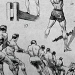 les pratiques sportives illustrées en 1948, 6 planches originales