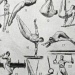 les pratiques sportives illustrées en 1948, 6 planches originales