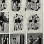 les pratiques sportives illustrées en 1948, 6 planches originales