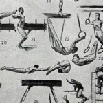 les pratiques sportives illustrées en 1948, 6 planches originales