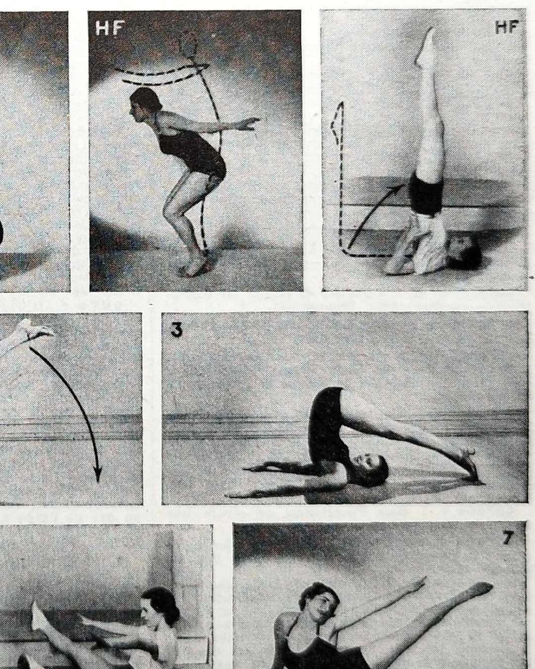 les pratiques sportives illustrées en 1948, 6 planches originales