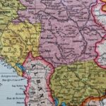 carte encyclopédique de la yougoslavie, république fédérative populaire éditée vers 1960