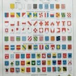 l'art du blason : une planche encyclopédique de 1948