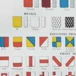l'art du blason : une planche encyclopédique de 1948
