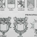 l'art du blason : une planche encyclopédique de 1948