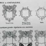l'art du blason : une planche encyclopédique de 1948