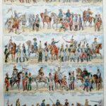cavalerie française, évolution historique, planche originale 1948