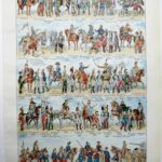 cavalerie française, évolution historique, planche originale 1948