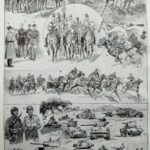 cavalerie française, évolution historique, planche originale 1948