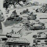 cavalerie française, évolution historique, planche originale 1948