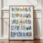 costumes traditionnels ii du gentilhomme en 1630 au costume de sport en 1938, et dans le monde, planche originale 1948