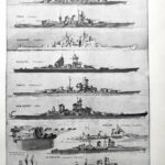 la flotte de cuirassés et de navires militaires emblématiques 1948