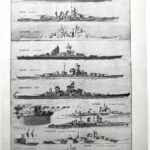 la flotte de cuirassés et de navires militaires emblématiques 1948